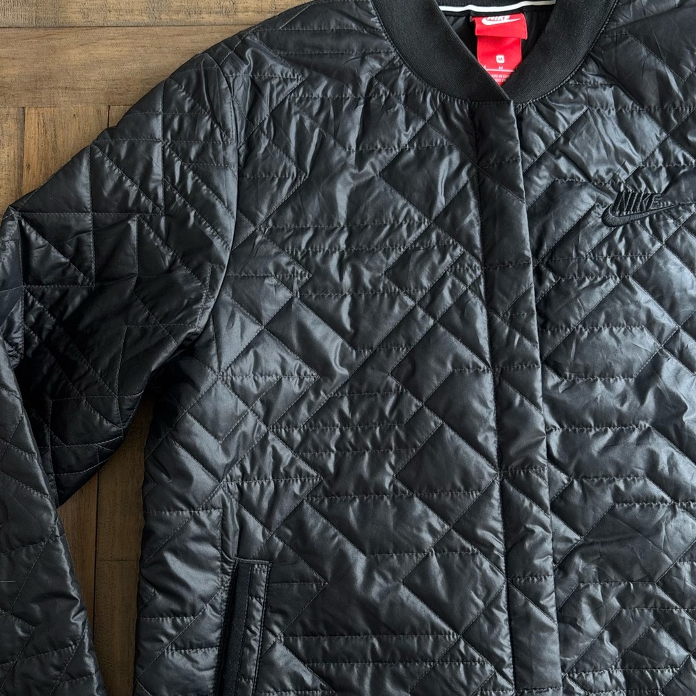 Nike quilted bomber jacket
